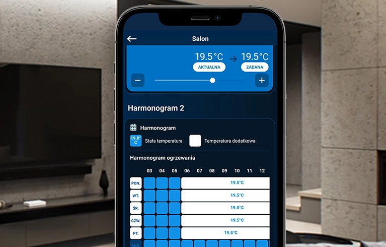 Állítsa be a hőmérsékletet a napi ritmushoz ütemezéssel